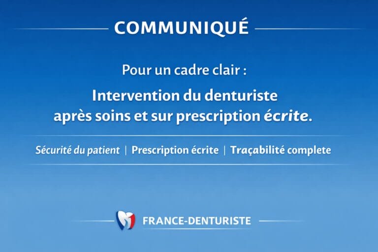 Communique exercice du denturiste