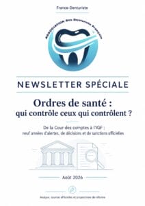 Réforme des ordres de santé – Newsletter spéciale France-Denturiste août 2026